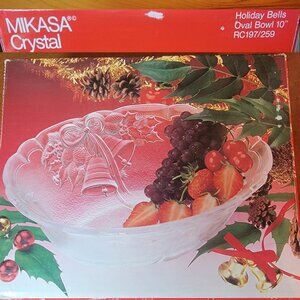 Mikasa Crystal - Holiday Bells Bowl